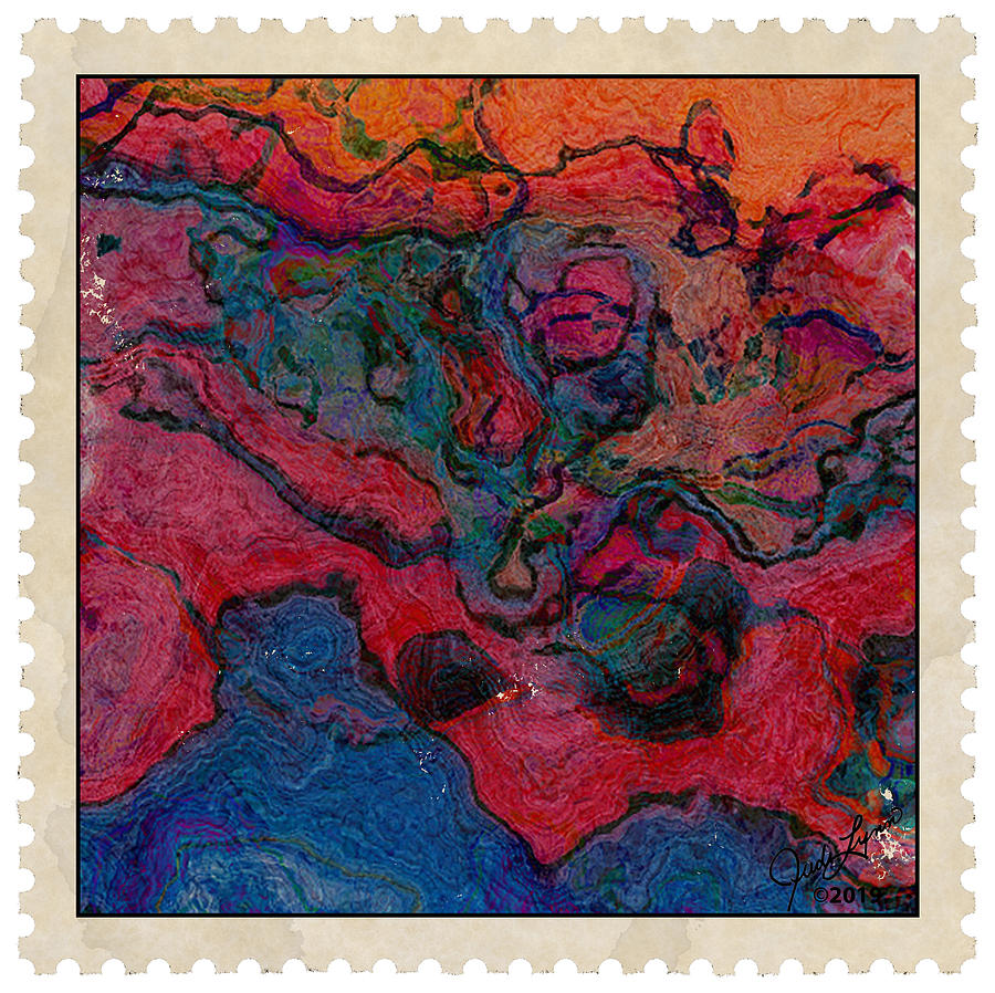 Stamp Mixed Media - Postage 6 by Judi Lynn
