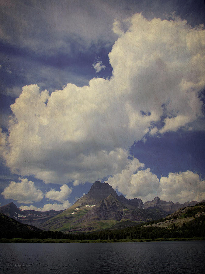 Postcard From Glacier National Park, Montana Photograph by Mick Anderson