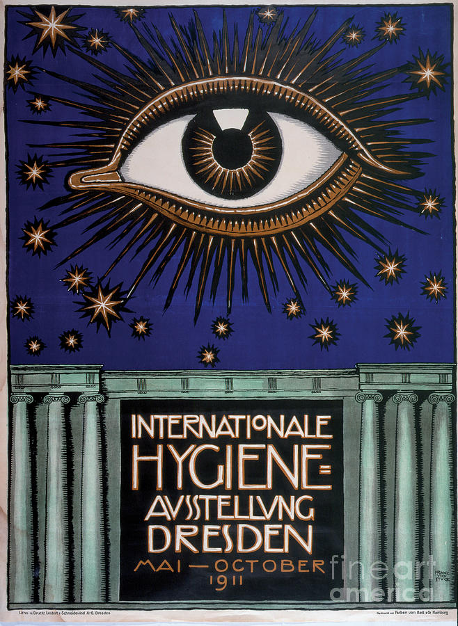 Poster For The 1911 First International Drawing by Heritage Images