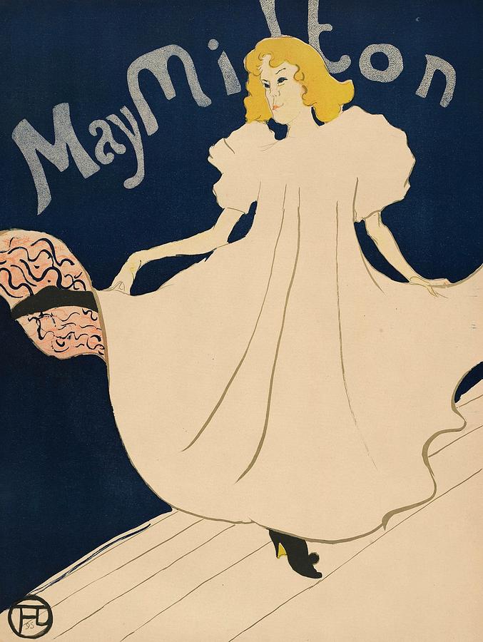 Henri De Toulouse Lautrec Painting - Poster for the American tour of May Milton. by Henri de Toulouse-Lautrec