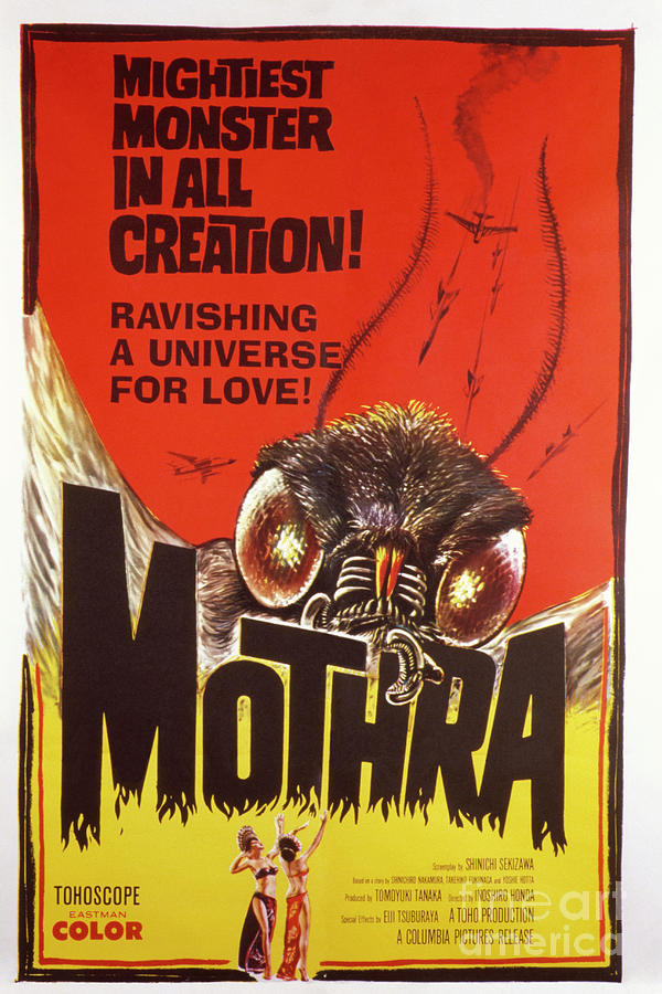 Poster For The Film mothra Photograph by Library Of Congress/science Photo Library