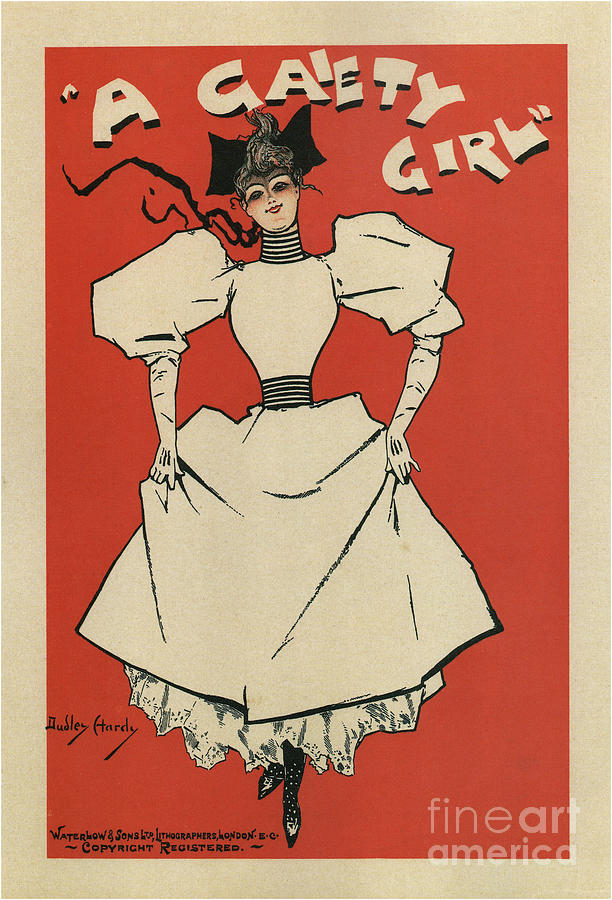 Poster For The Musical Comedy A Gaiety Drawing by Heritage Images