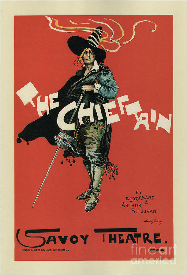 Poster For The Oper The Chieftain By A Drawing by Heritage Images
