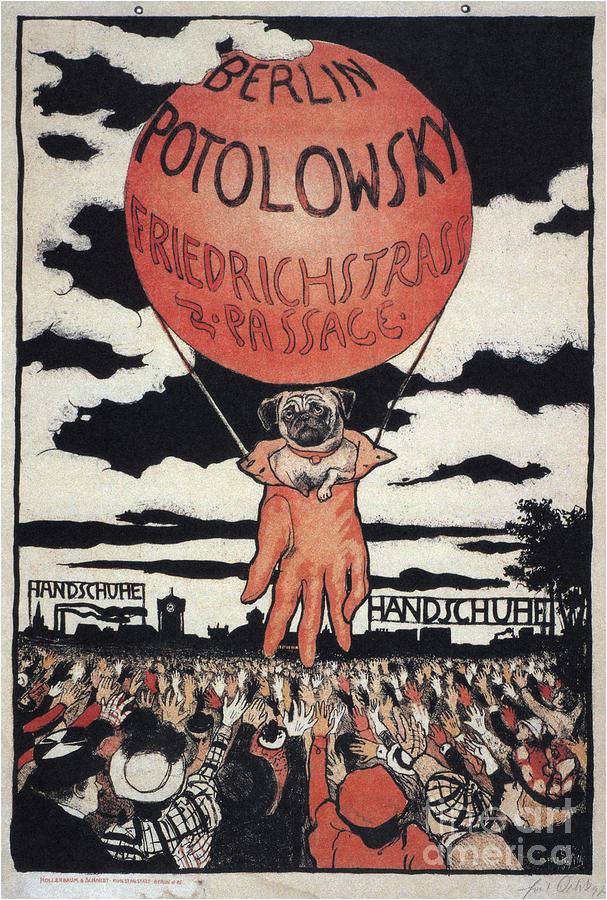 Poster For The Potolowsky Glove Drawing by Heritage Images