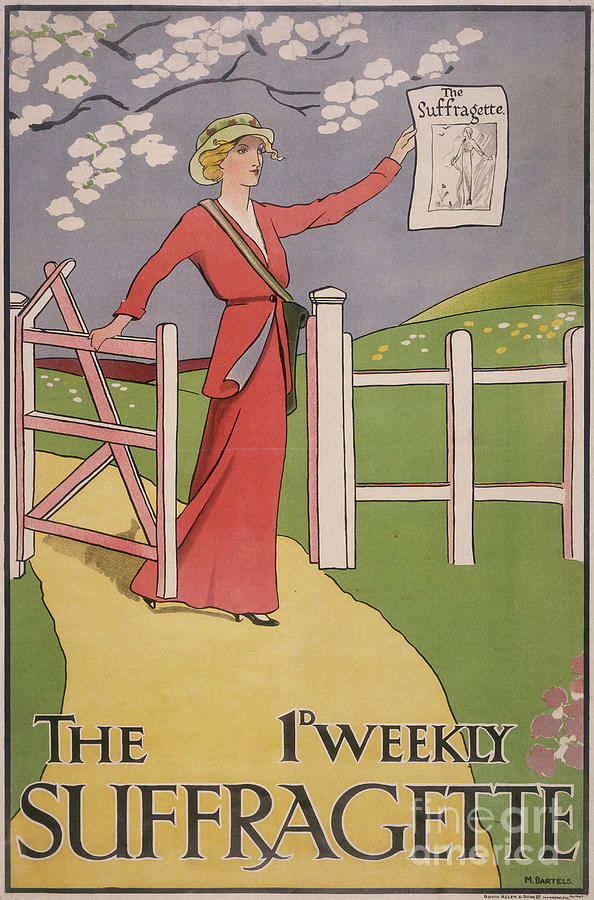 Poster For The Suffragette Newspaper Drawing by Heritage Images