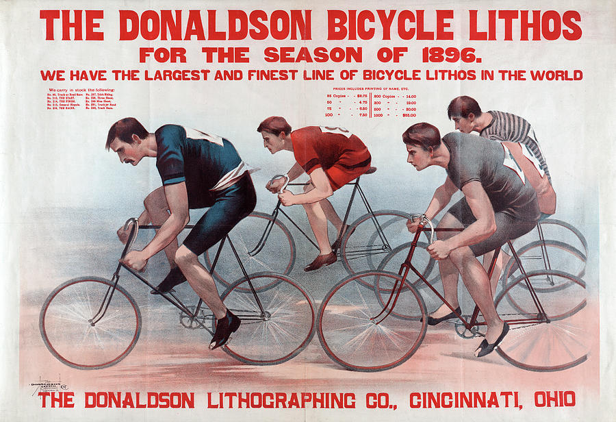 Poster Of Bicycle Racers Photograph by Graphicaartis
