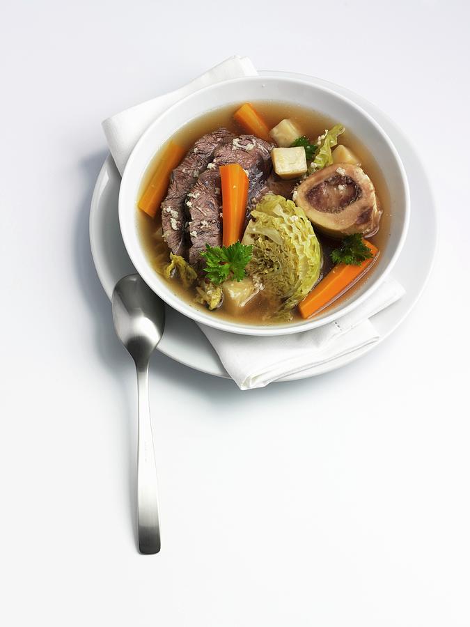 Pot Au Feu With Savoy Cabbage Photograph by Kng, Ruth