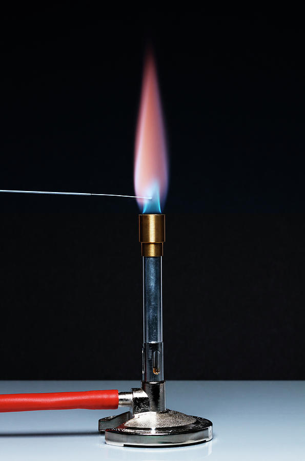 Potassium Flame Test Photograph by GIPhotoStock Images