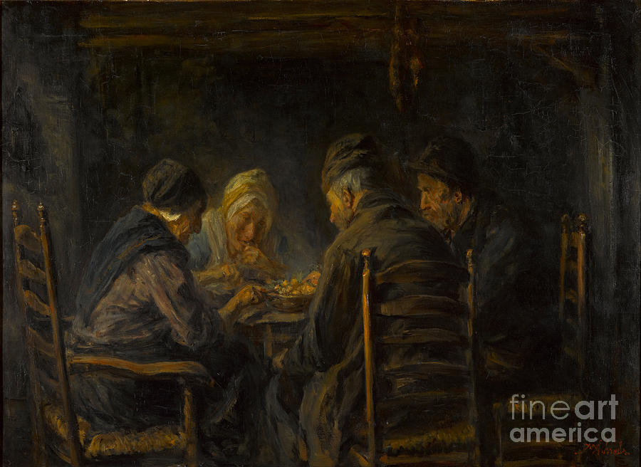 Potato Eaters, C. 1902. Artist by Heritage Images
