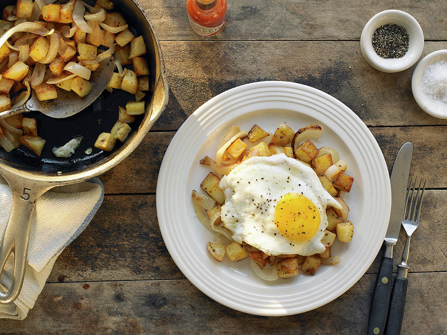 Potato Hash With A Fried Egg Photograph by Michael Kraus