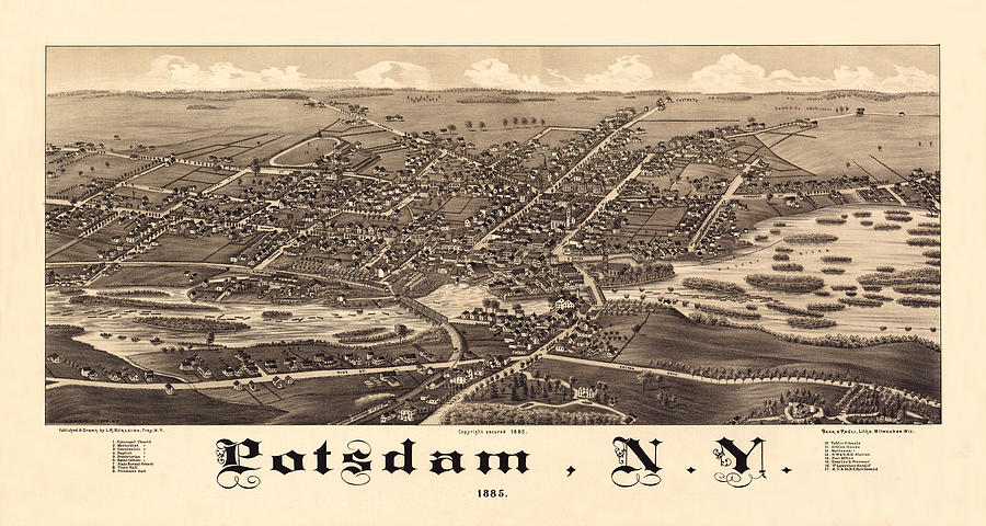 Potsdam New York 1883 Photograph by Andrew Fare