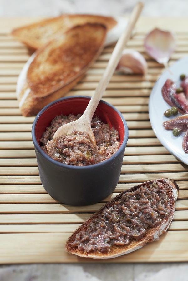 Potted Anchovy Spread Photograph by Barret