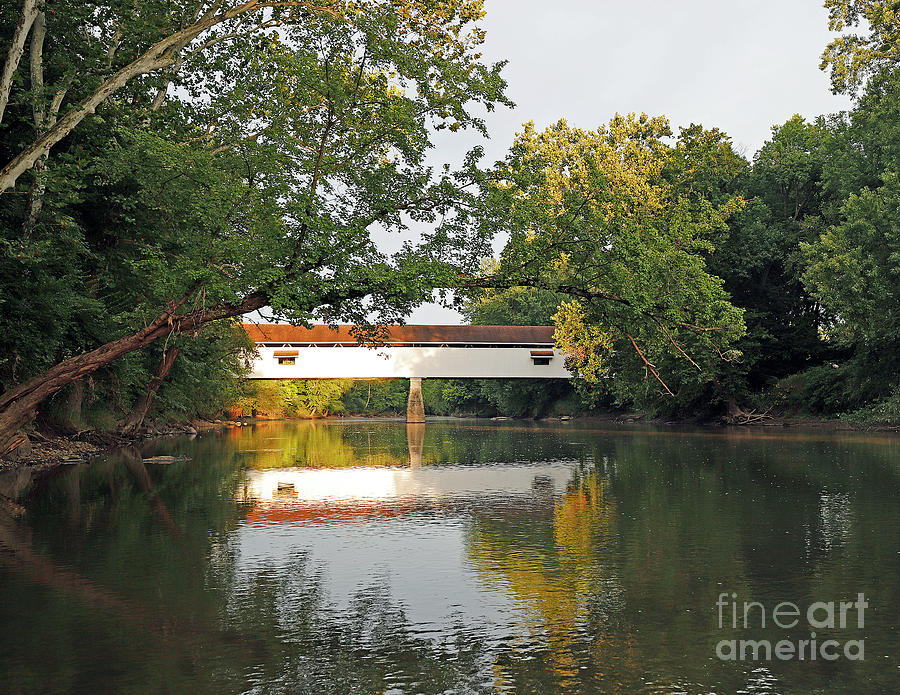 Potters Covered Bridge Noblesville, Indiana 407 Photograph by Steve