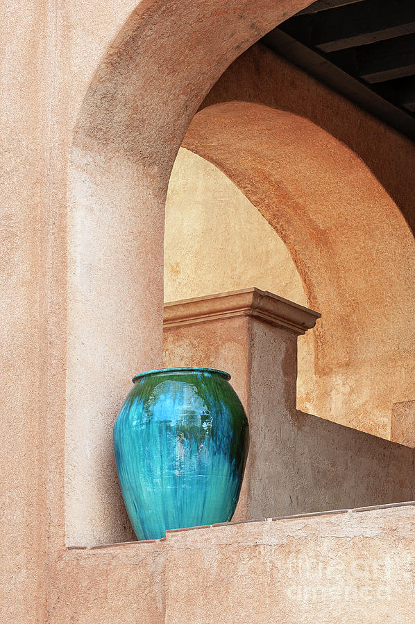 Still Life Photograph - Pottery and Archways II by Sandra Bronstein