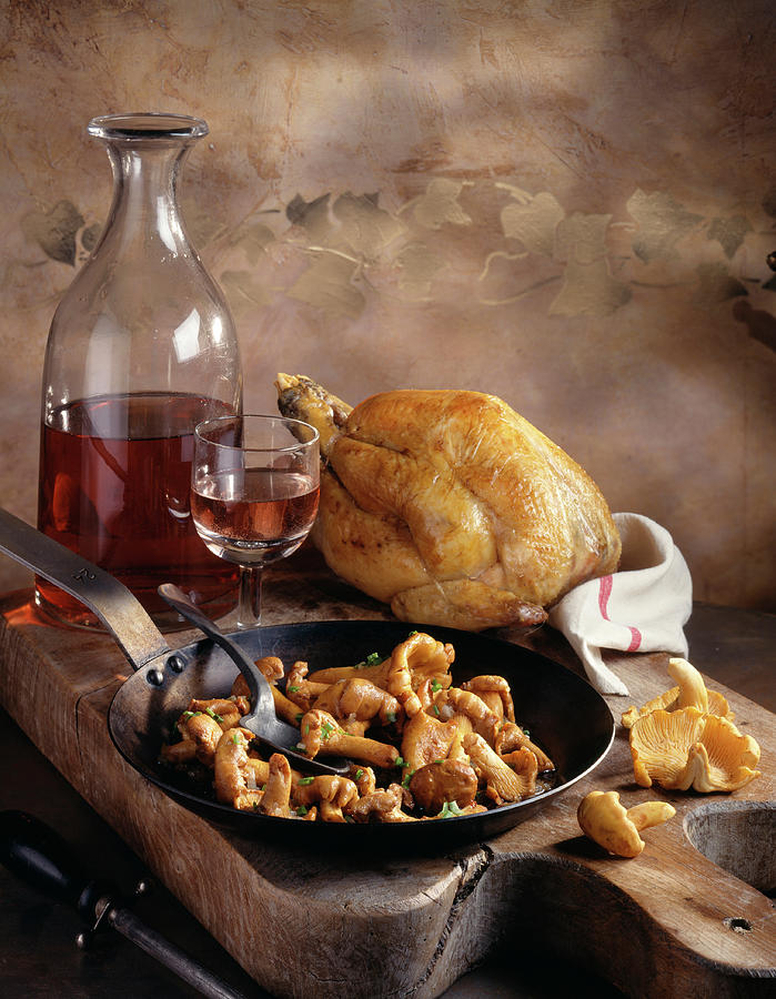 Poulet Aux Girolles Chicken With Chanterelles Photograph By Hussenot ...