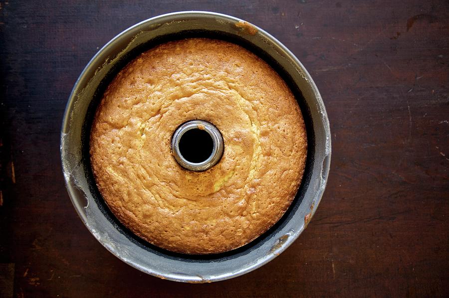Pound Cake In A Baking Form Photograph by Andre Baranowski