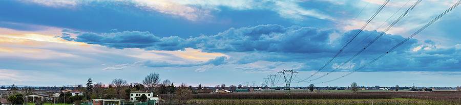Power Line In Cultivated Fields  Photograph by Vivida Photo PC