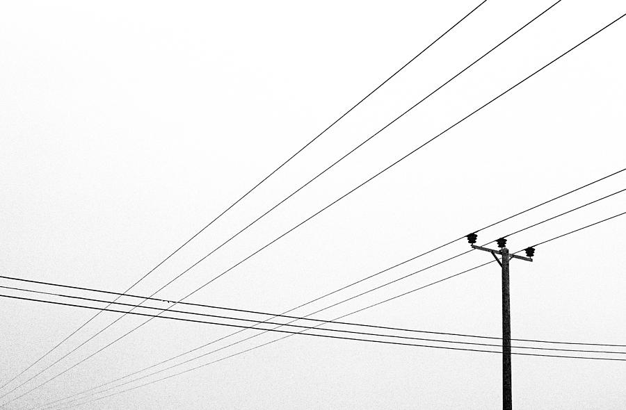 Power Lines, Wiltshire Photograph by Clive Collie