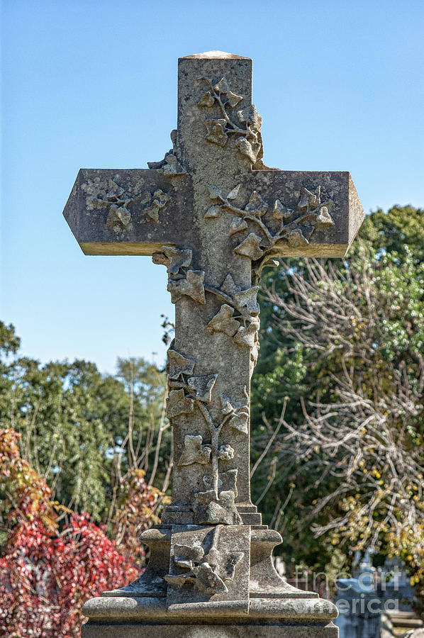 Power of the Cross - Magnolia Cemetery Photograph by Dale Powell