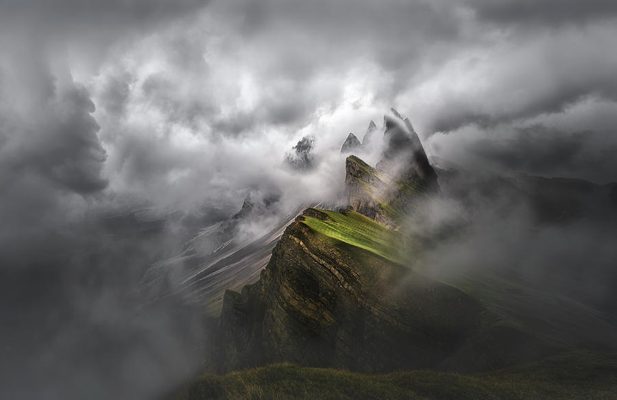 Mountain Photograph - Power Of The Nature by Larry Deng