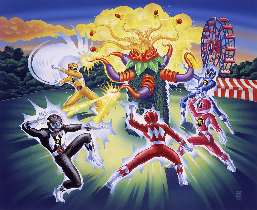 Power Rangers Art. is a painting by Garth Glazier which was uploaded on Jan...