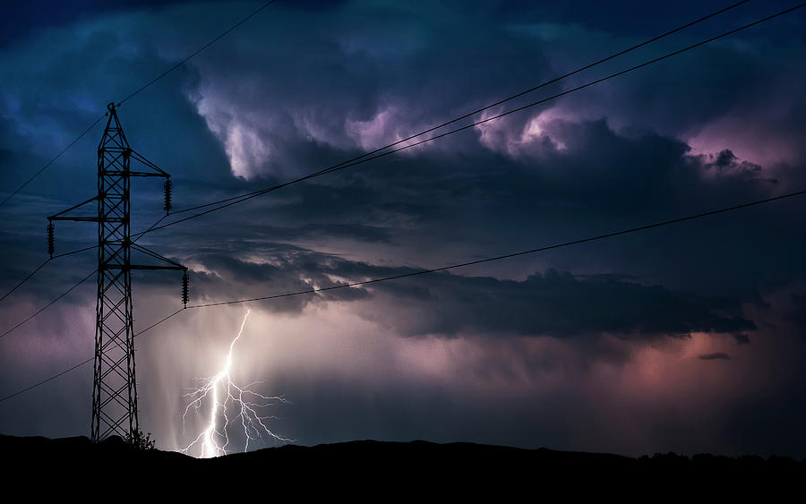 Electricity Photograph - Power by Samir Paji?