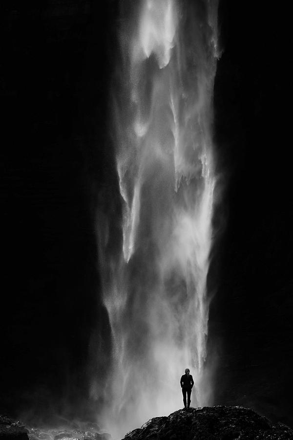 Waterfall Photograph - Power by Uschi Hermann