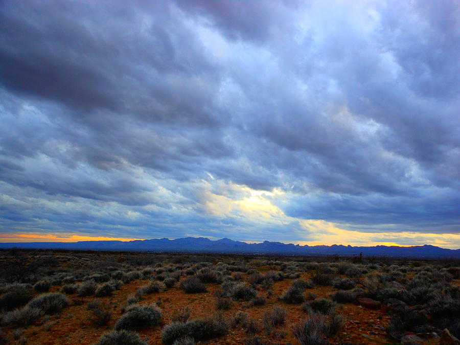 Powerful Desert Sky Photograph by James Welch