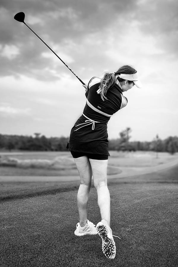 Golf Photograph - Powerful Swing by Steven Zhou