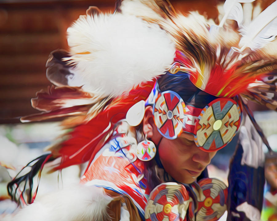 Powwow Portrait Photograph by Theresa Tahara