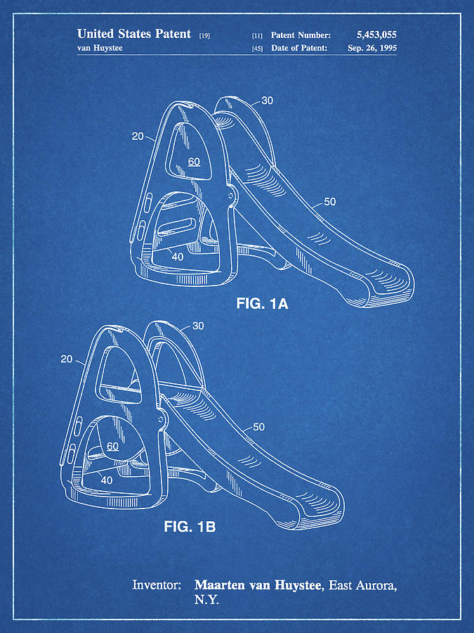 Patent Digital Art - Pp1039-blueprint Slide Poster by Cole Borders