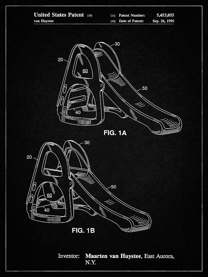 Patent Digital Art - Pp1039-vintage Black Slide Poster by Cole Borders