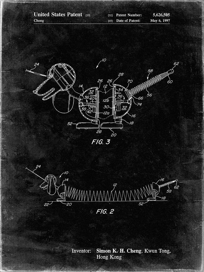 Slide Rule Digital Art - Pp1041-black Grunge Slide Rule Patent Poster by Cole Borders