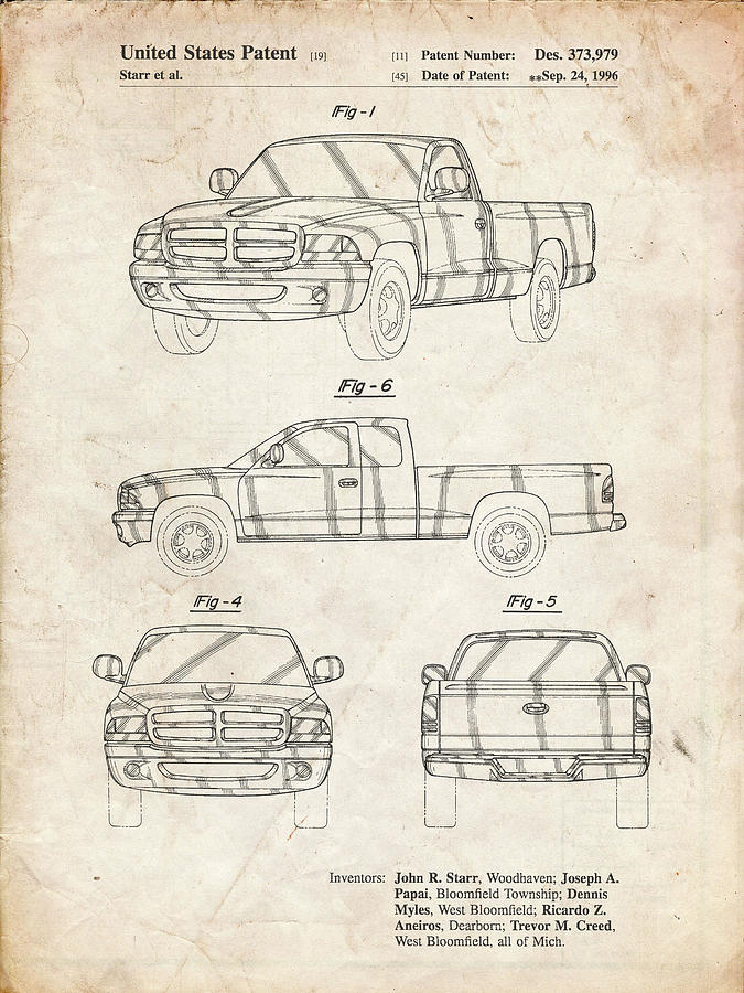 Transportation Digital Art - Pp481-vintage Parchment Egg Carton Patent Poster by Cole Borders