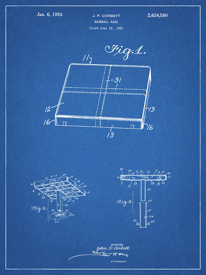 Sports Digital Art - Pp540-blueprint Soccer Ball 1985 Patent Poster by Cole Borders