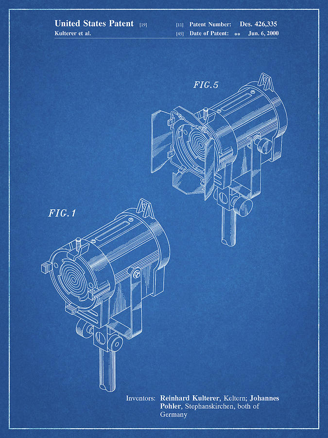 Lamp Digital Art - Pp548-blueprint Stage Lighting Patent Poster by Cole Borders