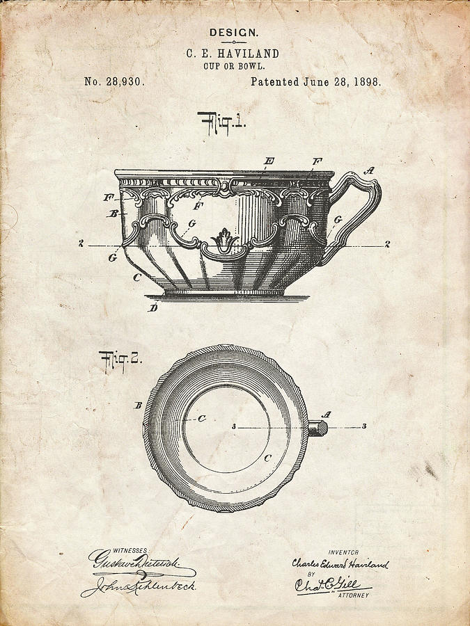 Pp670-vintage Parchment Gyrocompass Patent Poster Digital Art by Cole ...