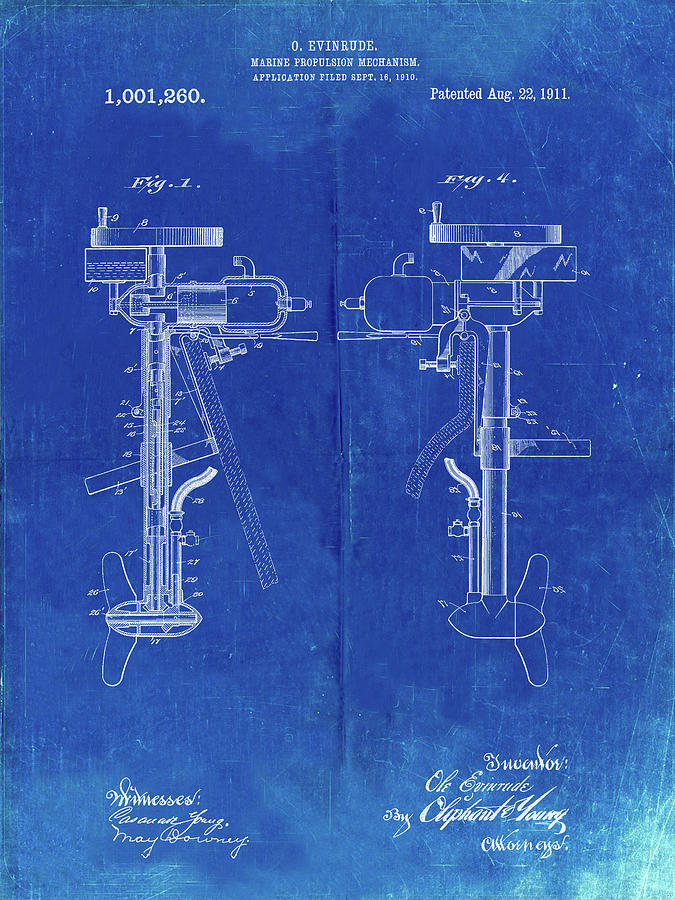 Pp979-faded Blueprint Otoscope Patent Print Digital Art by Cole Borders ...