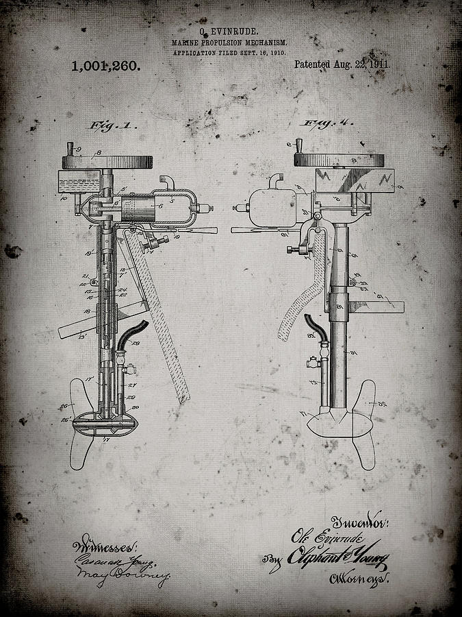 Medical Digital Art - Pp979-faded Grey Otoscope Patent Print by Cole Borders