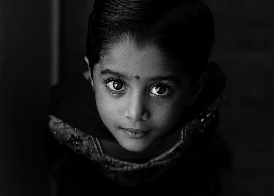 Pradeepa Black And White Photograph by Praveenkumar Palanichamy