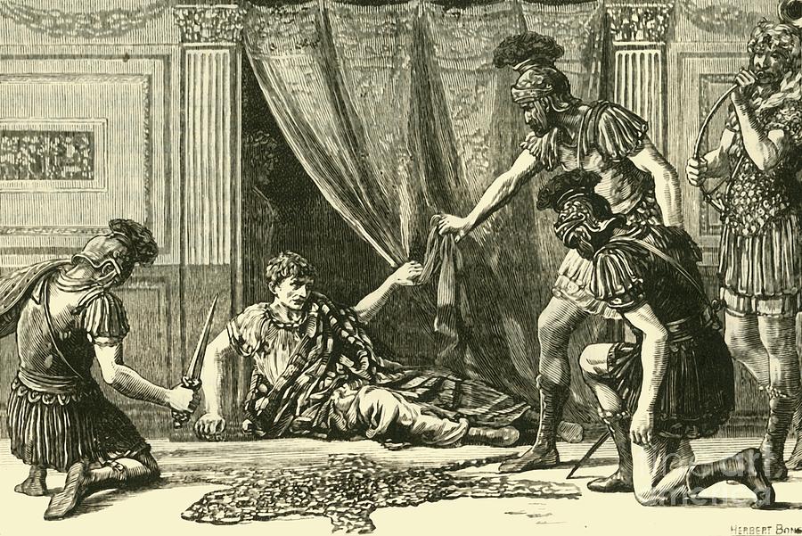 Praetorian Guards Haling Claudius Drawing by Print Collector