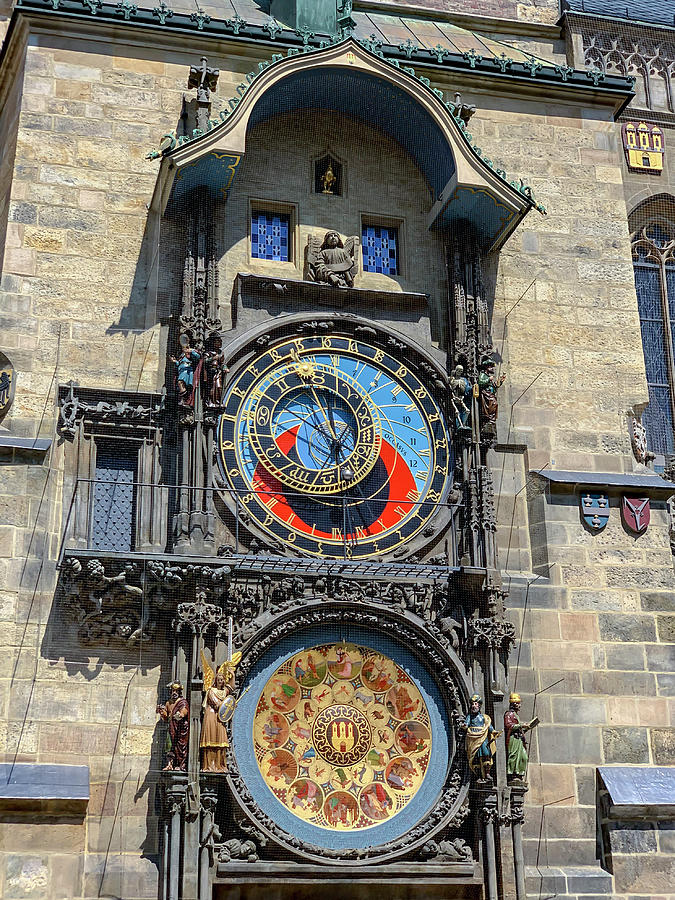 Prague Astronomical Clock Tower In Old Town Square Photograph