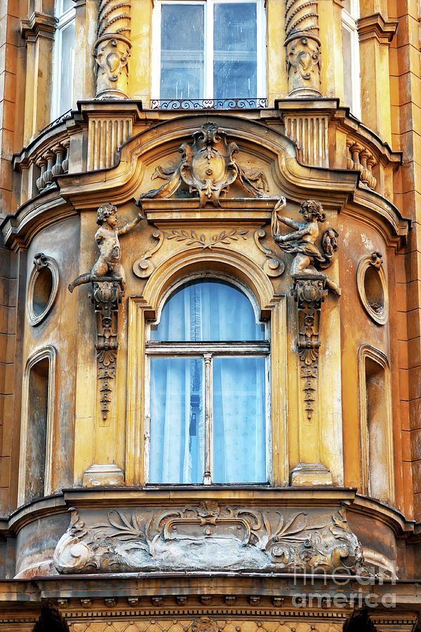 Prague Balcony Design in Old Town Photograph by John Rizzuto