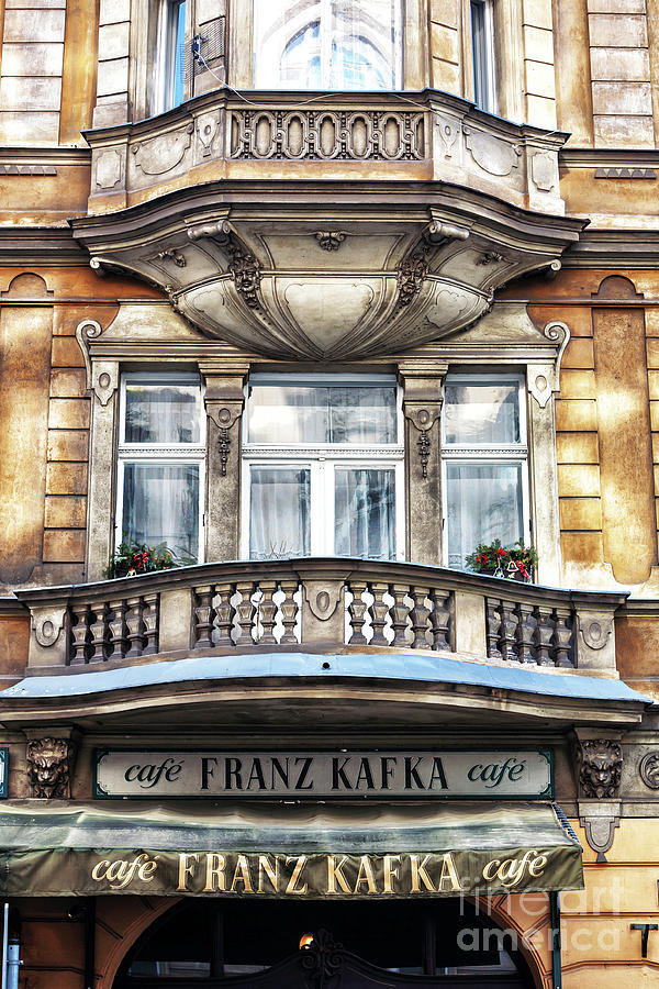 Prague Cafe Franz Kafka 2008 Photograph by John Rizzuto