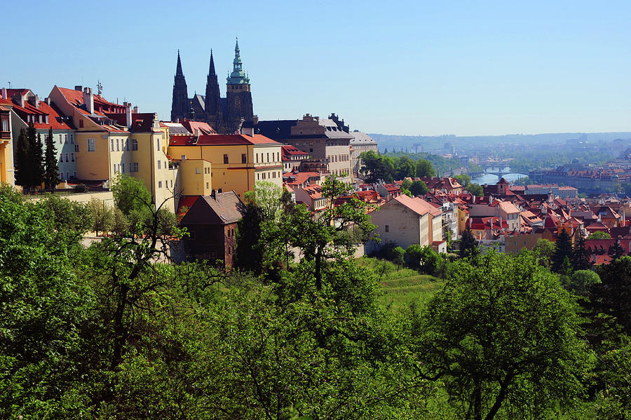 Prague Castle View From Petrin Hill Photograph by Jenny Rainbow