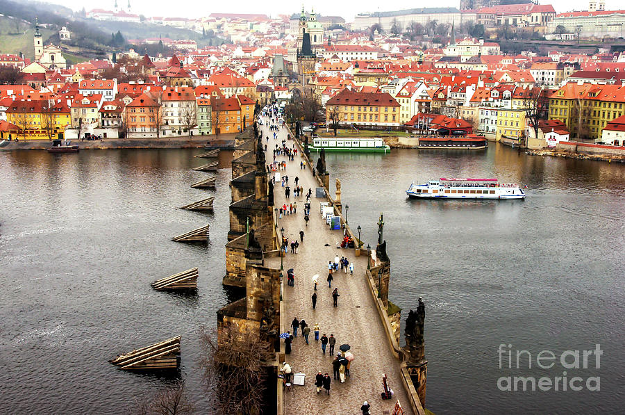 Prague Charles Bridge Photograph by John Rizzuto