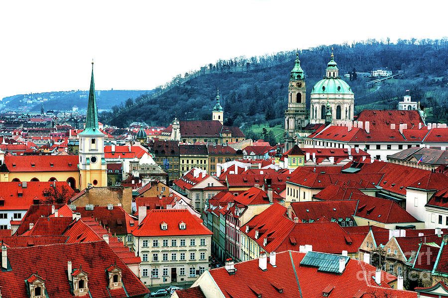 Prague Red Rooftops  Photograph by John Rizzuto