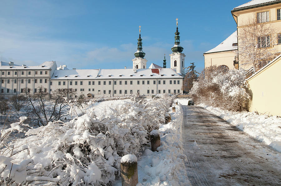 Prague Strahov Monastery in Winter Photograph by Jenny Rainbow