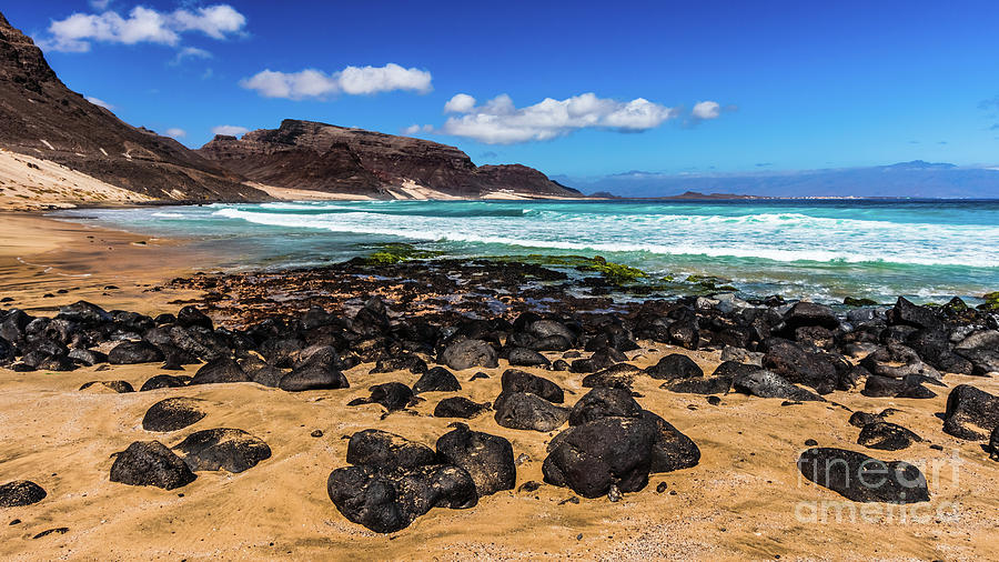 Praia Grande beach #2, Sao Vincente, Cape Verde Photograph by Lyl Dil Creations