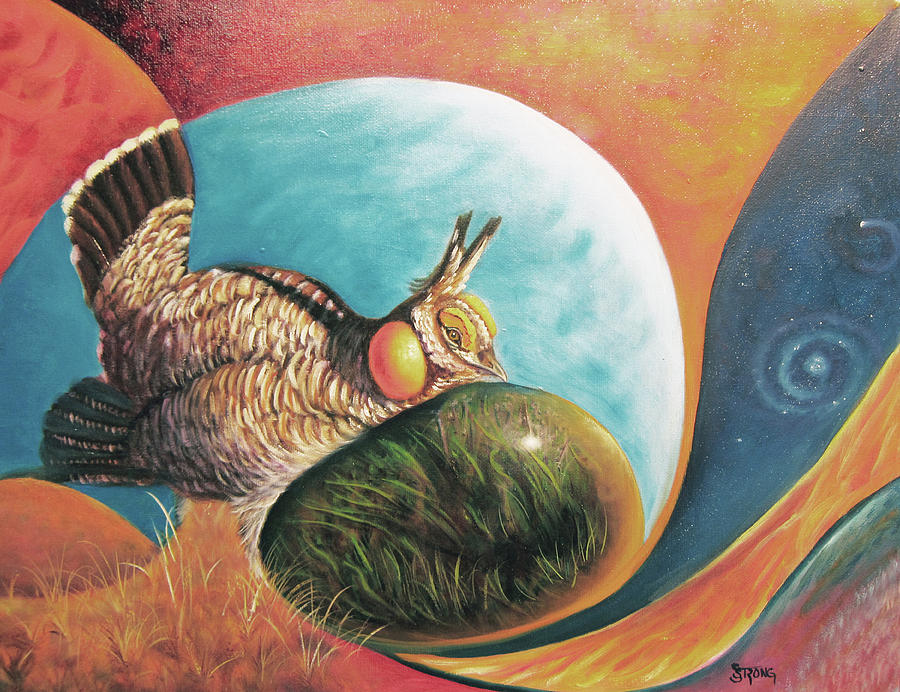 Prairie Hen Painting by Sherry Strong